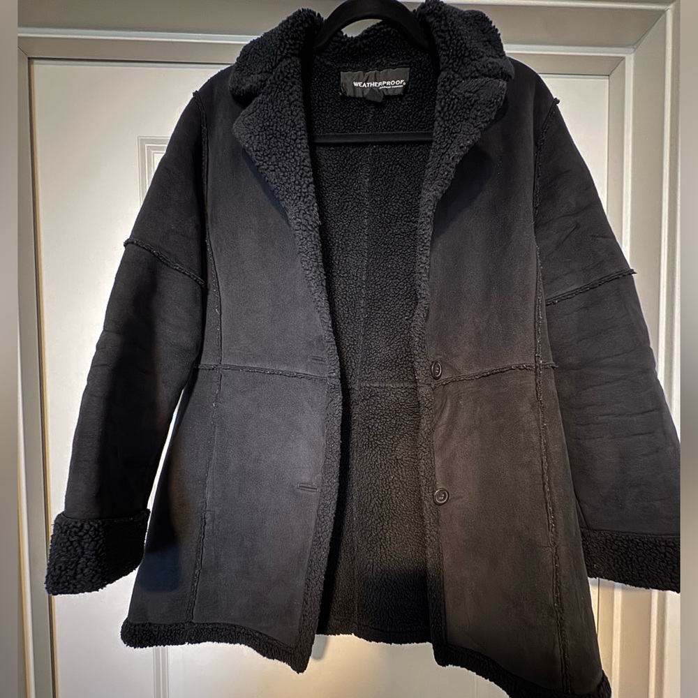 Weatherproof Black Teddy Jacket for Women